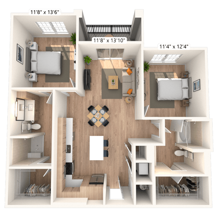 Floorplan image of unit 36302