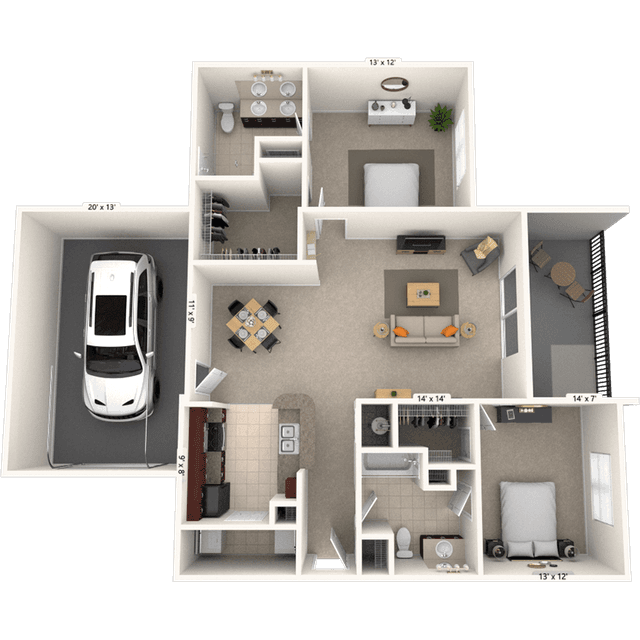 Floorplan image of unit 099106