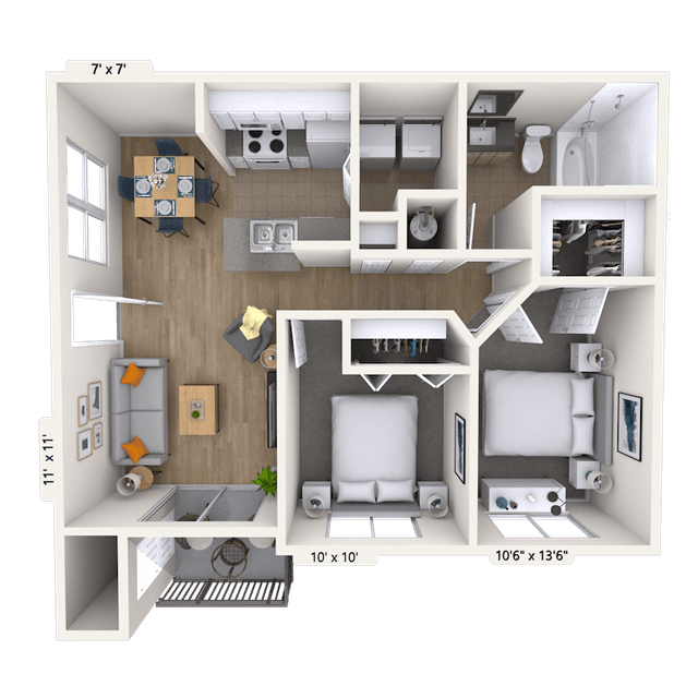 Floorplan image of unit 010911