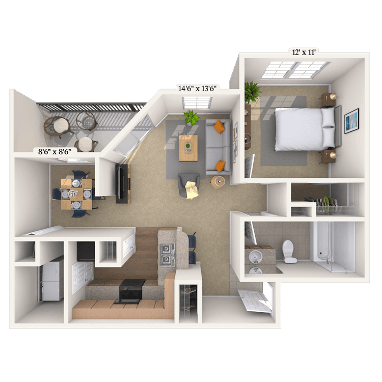 Floorplan image of unit 03311