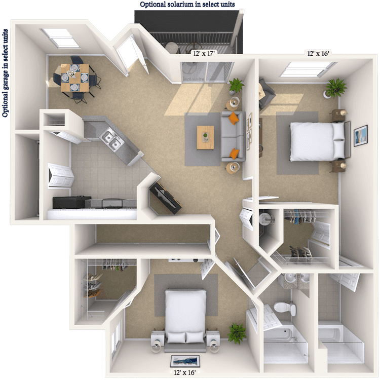 Floorplan image of unit 161618