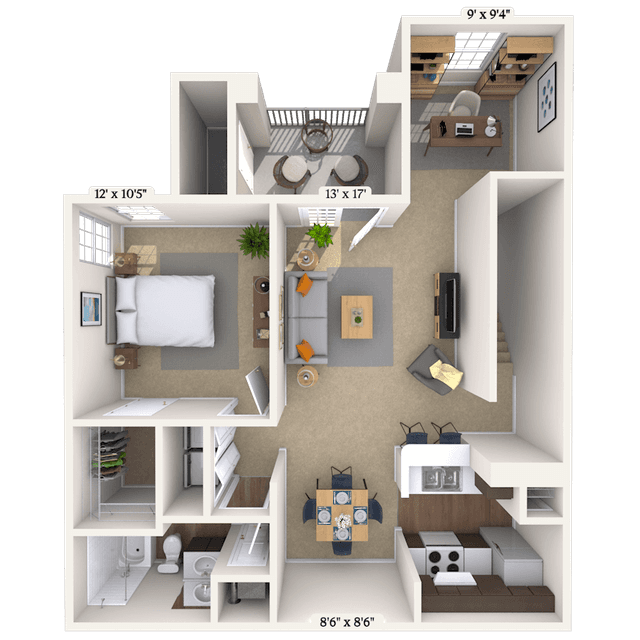 Floorplan image of unit 010920