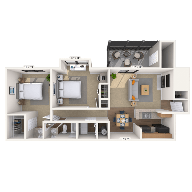 Floorplan image of unit 01810-F