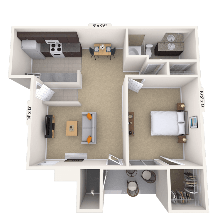 Floorplan image of unit 08818