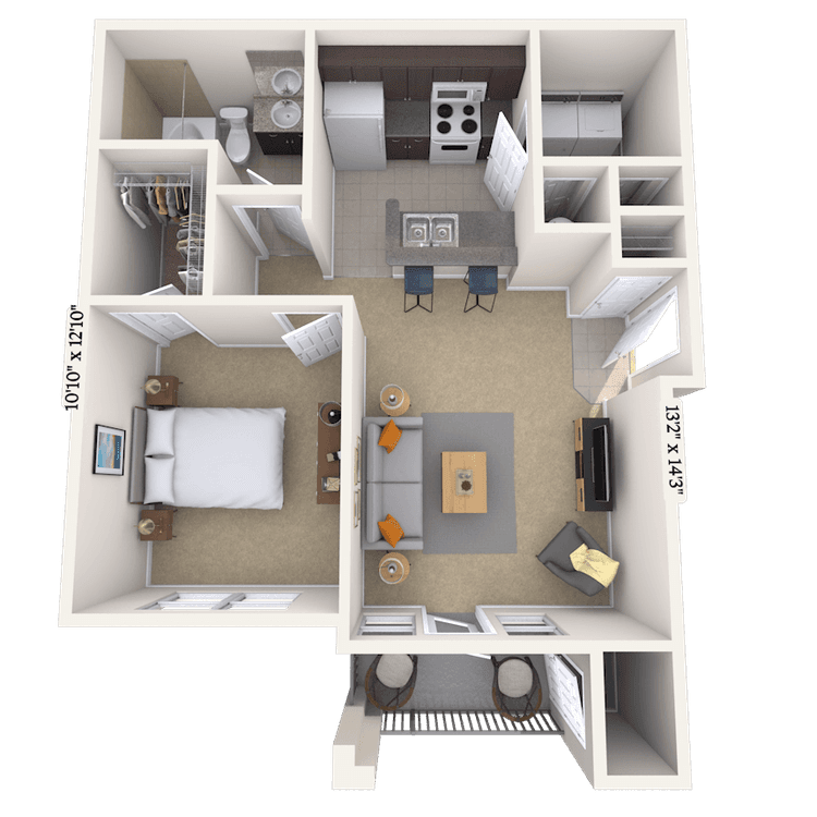 Floorplan image of unit 212119