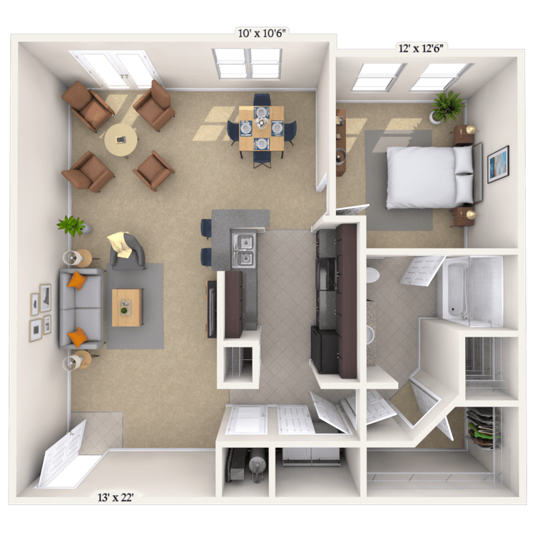 Floorplan image of unit 033108