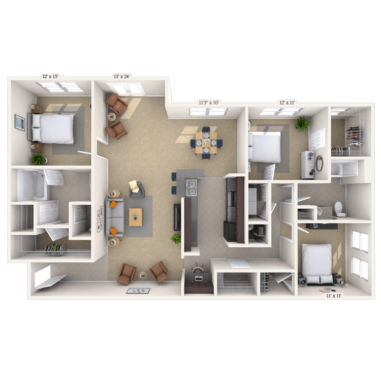 Floorplan image of unit 033201