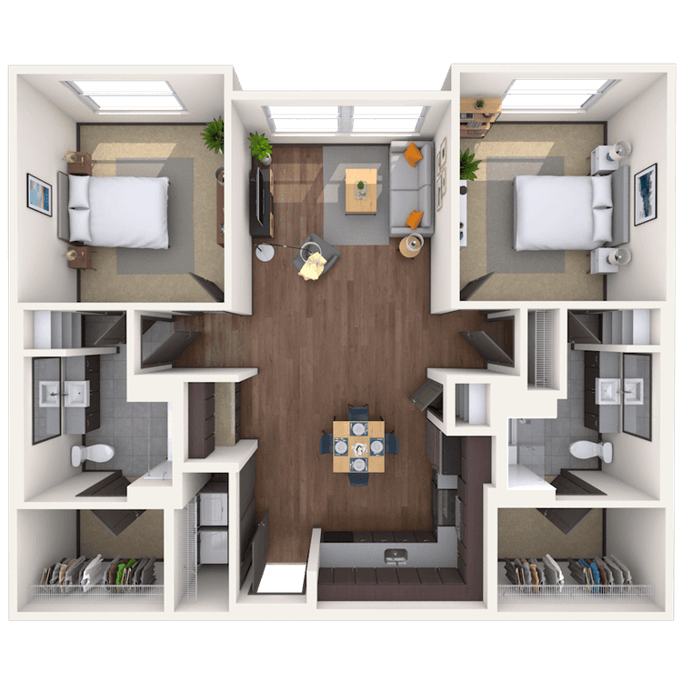 Floorplan image of unit 01344