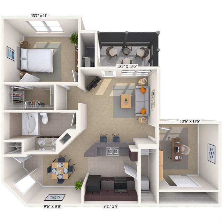 Floorplan image of unit 090923