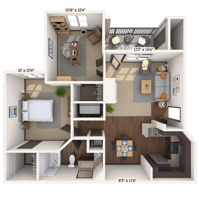 Floorplan image of unit 111106