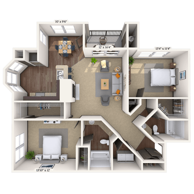 Floorplan image of unit 121201