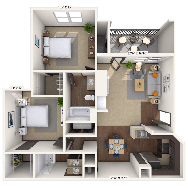 Floorplan image of unit 141405