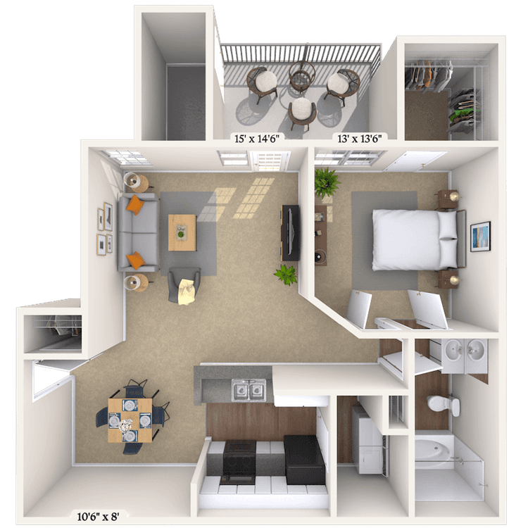 Floorplan image of unit 010621