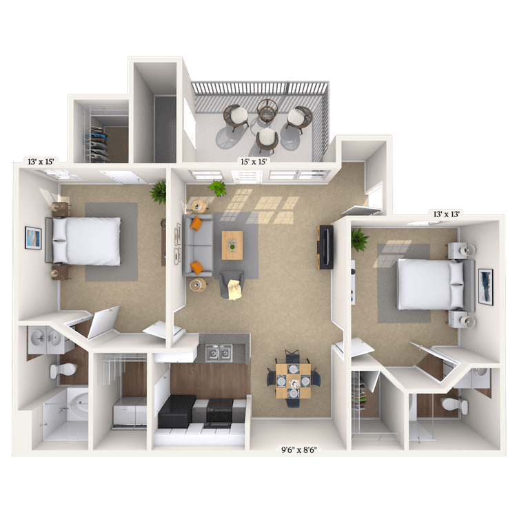 Floorplan image of unit 011007