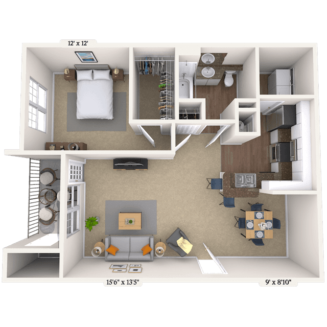 Floorplan image of unit 131313