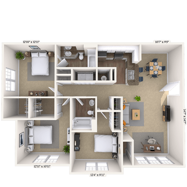 Floorplan image of unit 050522
