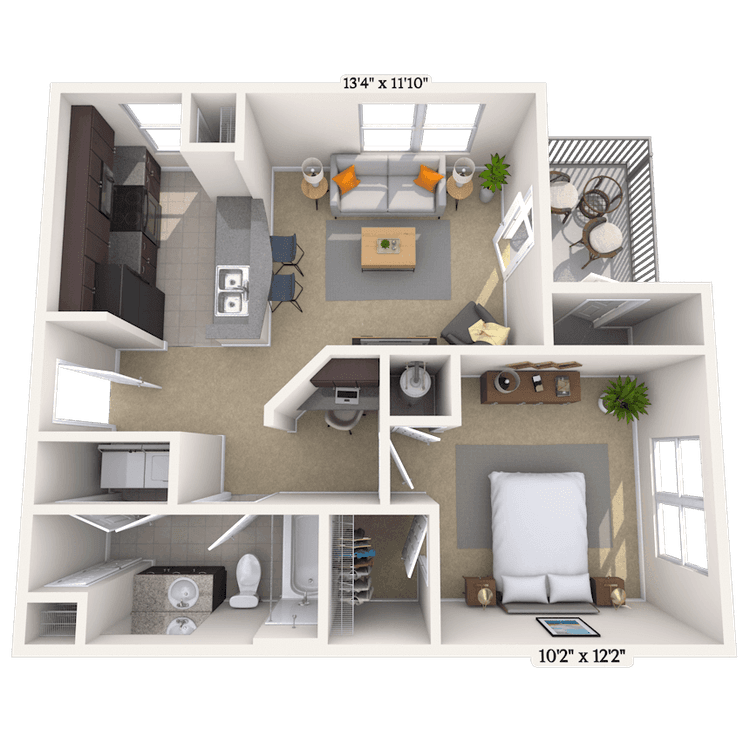 Floorplan image of unit 03302