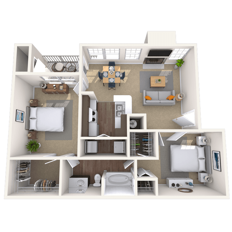 Floorplan image of unit 030406