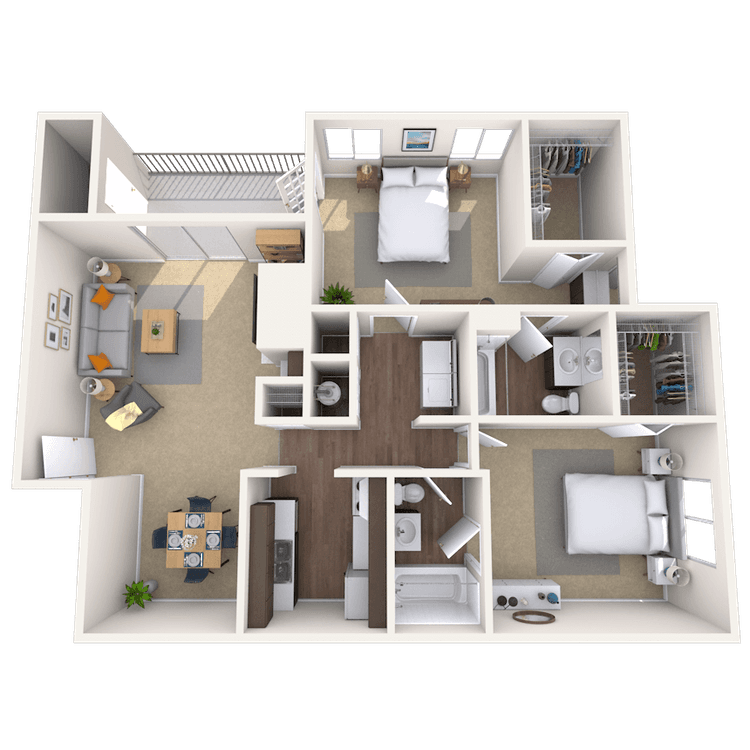 Floorplan image of unit 001634