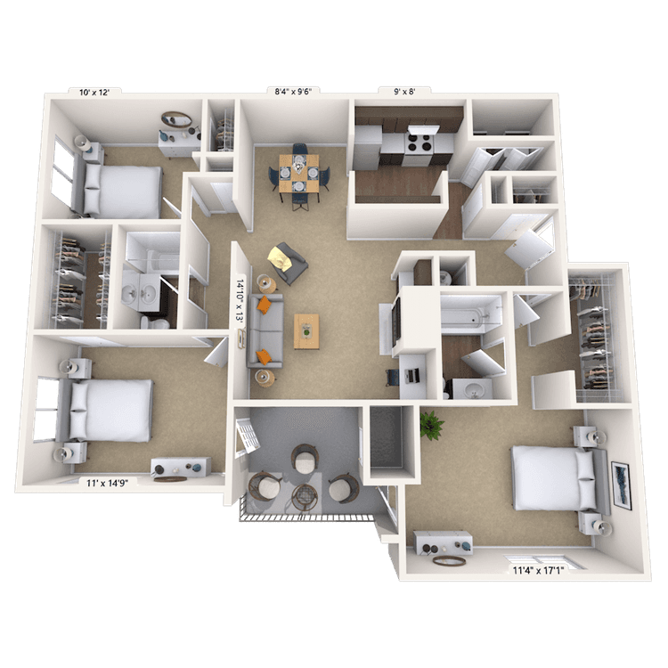 Floorplan image of unit 000538