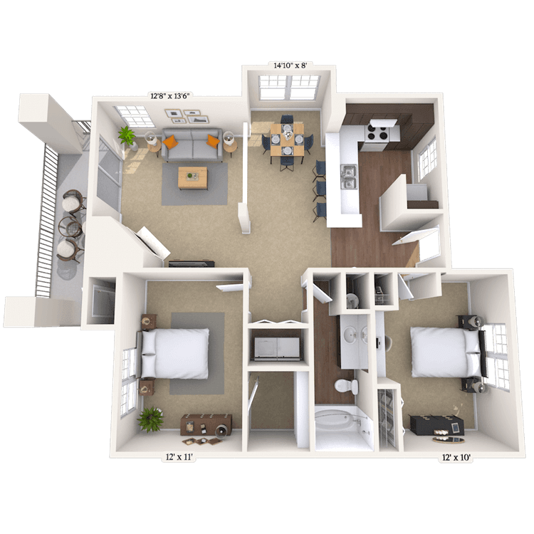 Floorplan image of unit 0127082A