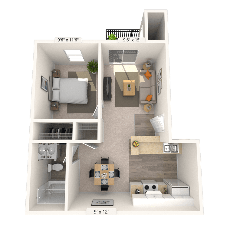 Floorplan image of unit 111115