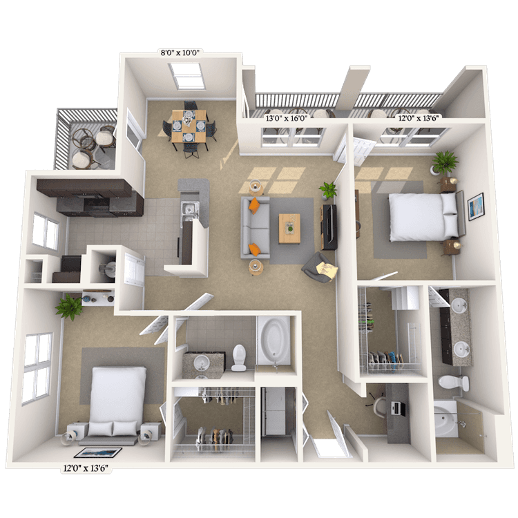 Floorplan image of unit 05525