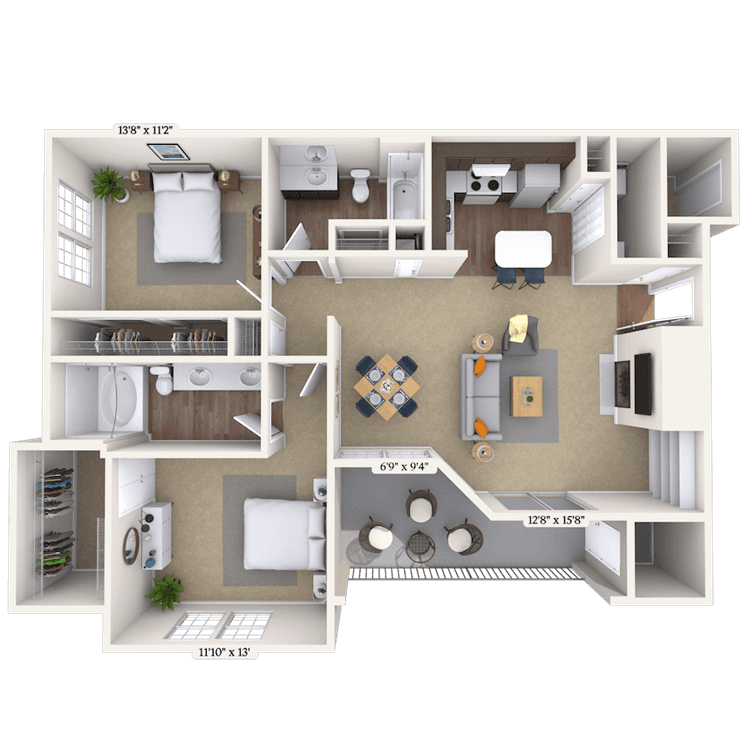 Floorplan image of unit 010635