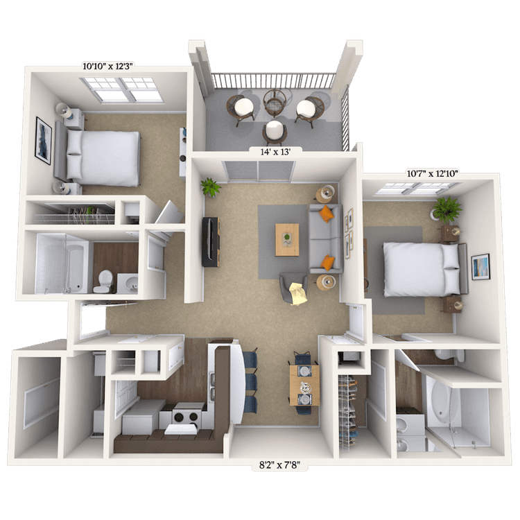Floorplan image of unit 011617