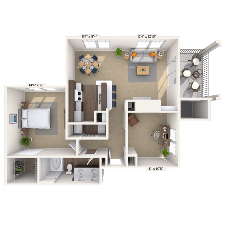 Floorplan image of unit 011631