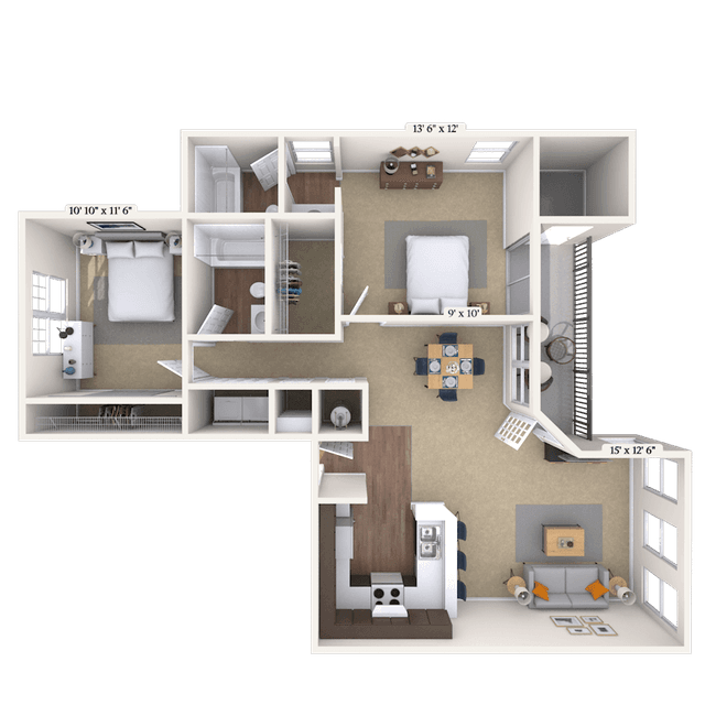 Floorplan image of unit 071405A