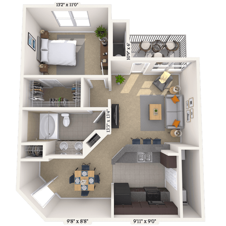 Floorplan image of unit 0336