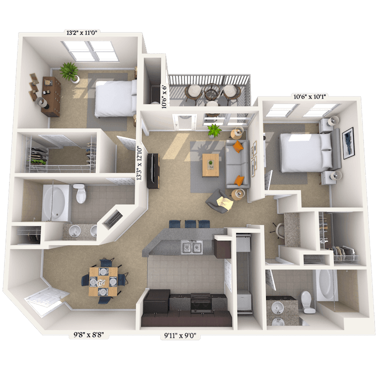 Floorplan image of unit 0426