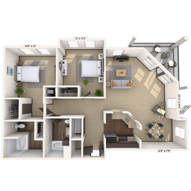 Floorplan image of unit 01213