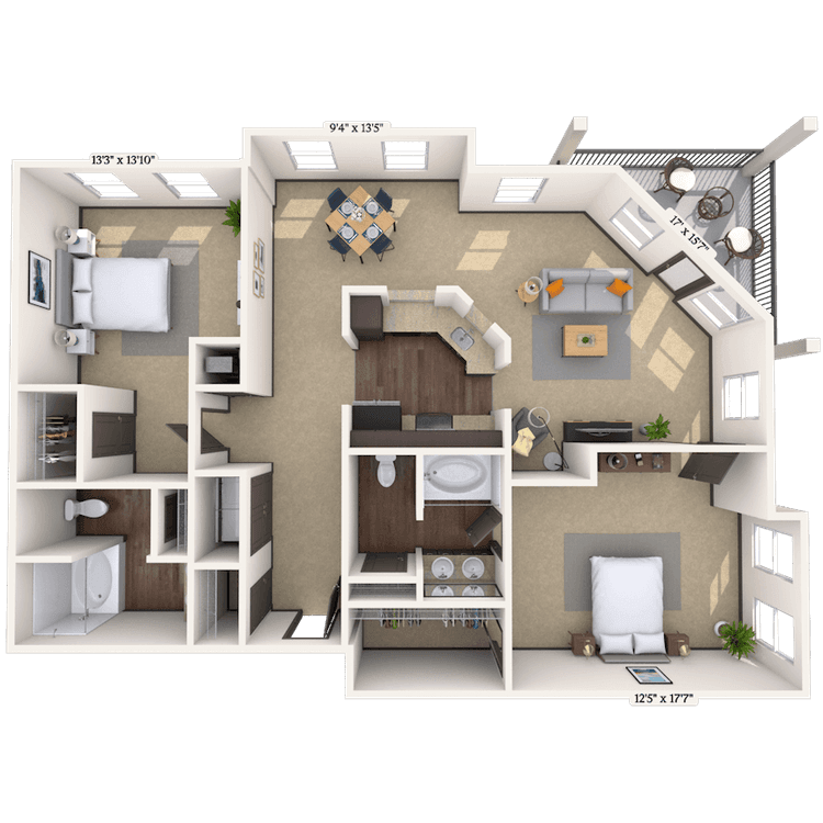 Floorplan image of unit 01101