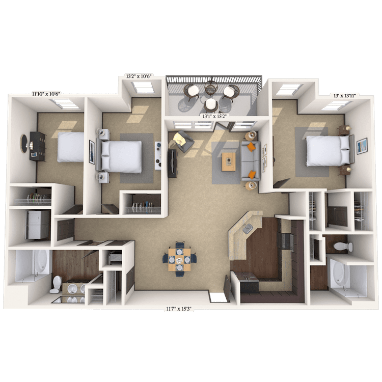 Floorplan image of unit 01220