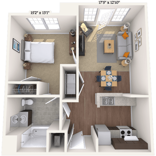 Floorplan image of unit 200D388
