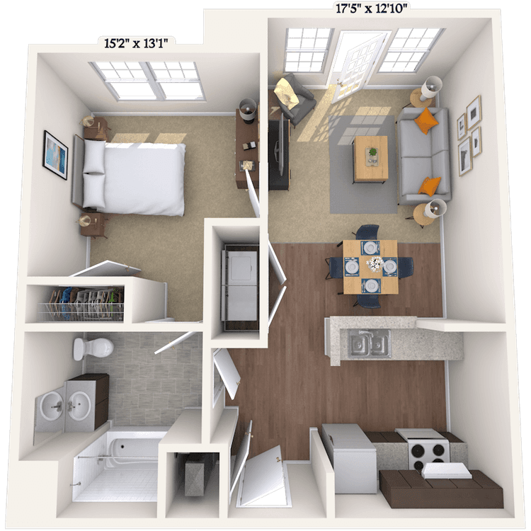 Floorplan image of unit 200D388