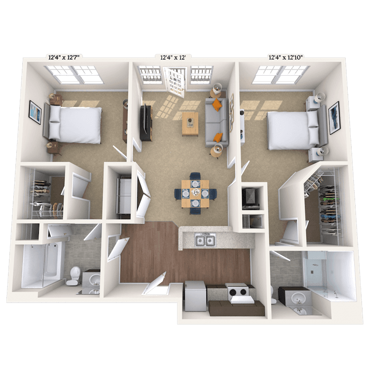 Floorplan image of unit 200D468