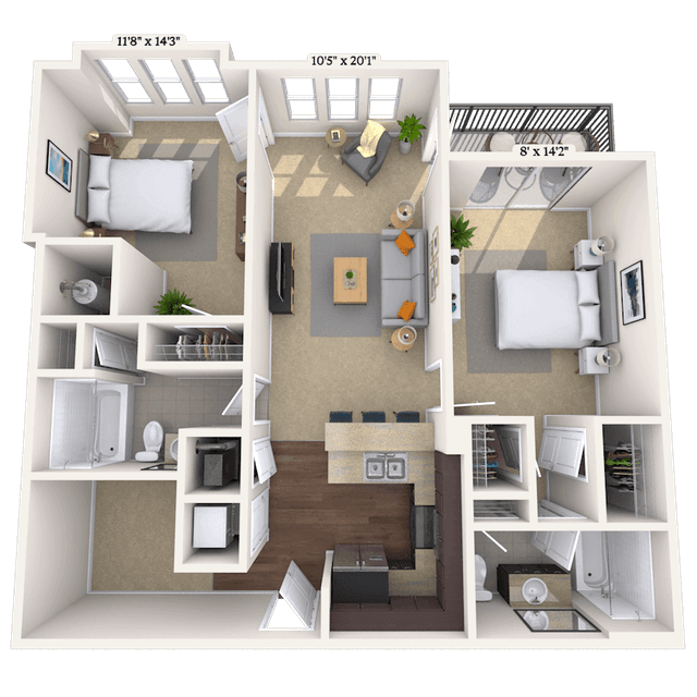 Floorplan image of unit 010128