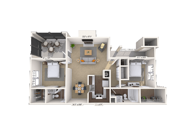 Floorplan image of unit 001006
