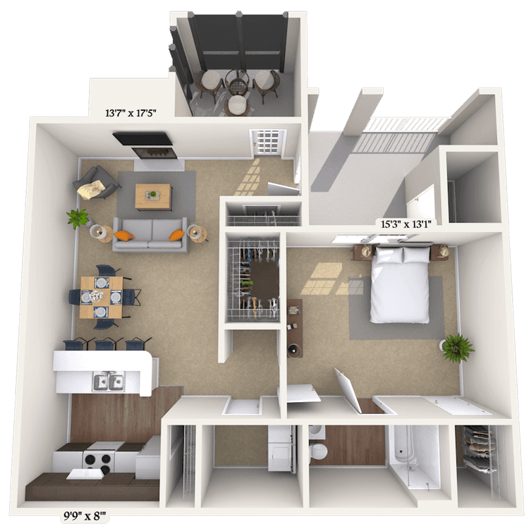 Floorplan image of unit 000414