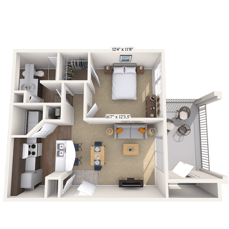 Floorplan image of unit 02020623