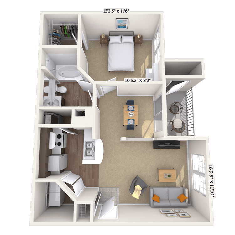 Floorplan image of unit 04040403