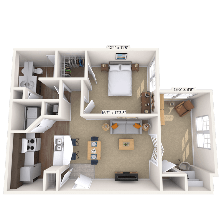 Floorplan image of unit 09090535