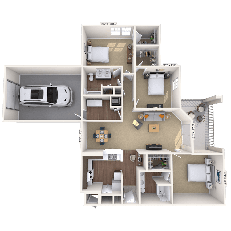 Floorplan image of unit 13130102