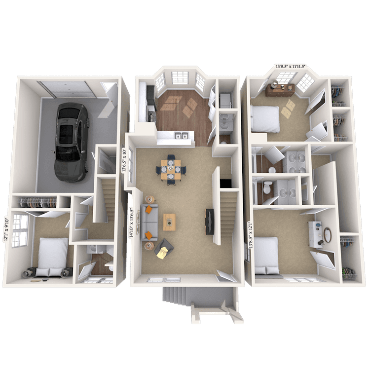 Floorplan image of unit 16160015
