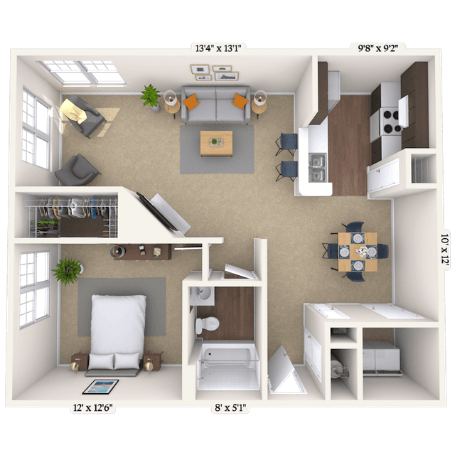 Floorplan image of unit 0909301