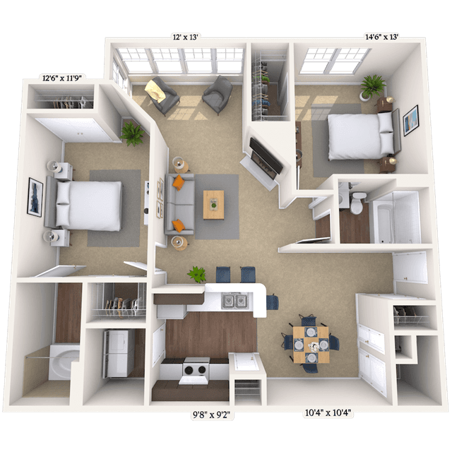 Floorplan image of unit 0909205