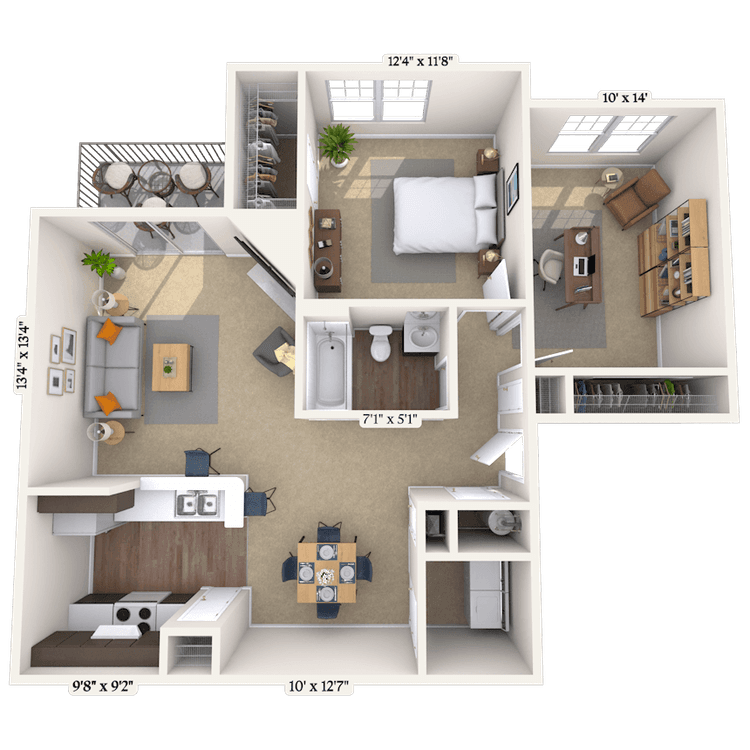 Floorplan image of unit 0303103
